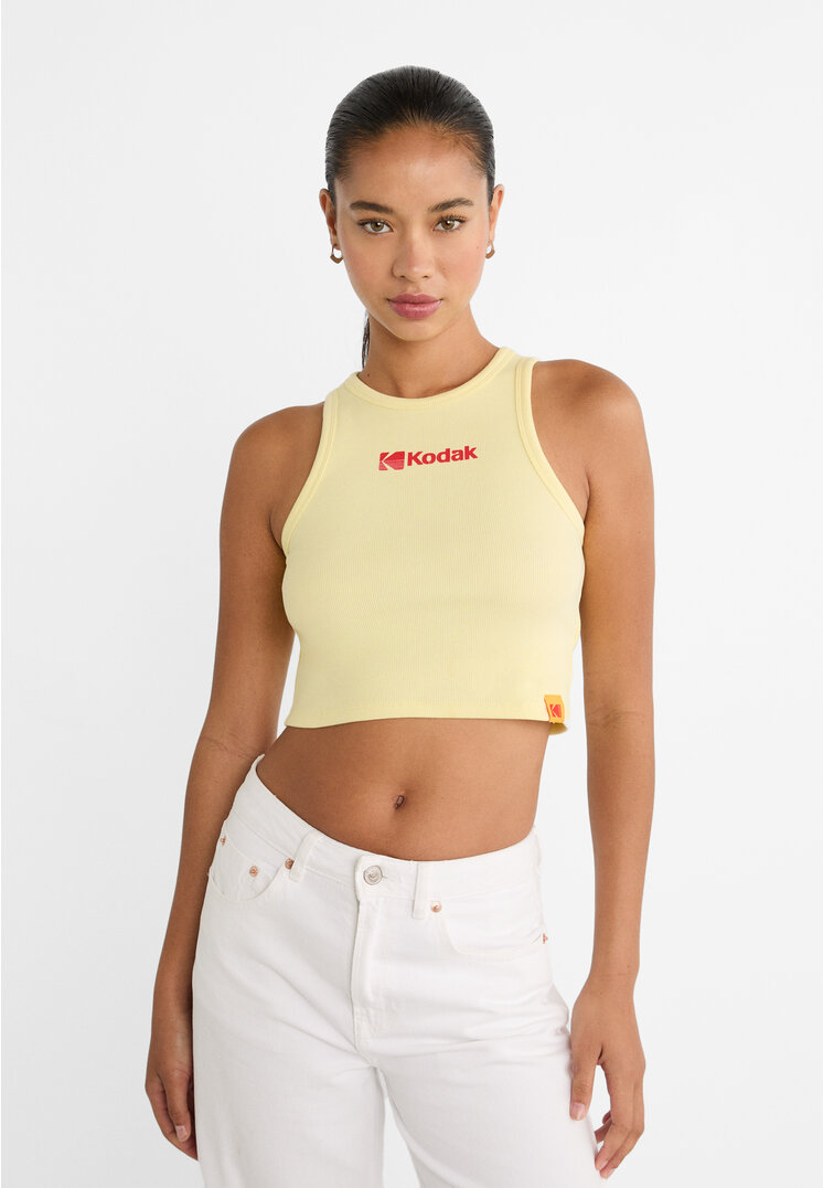 

Stradivarius Shirt Racerback Kodak Pastellgelb XL