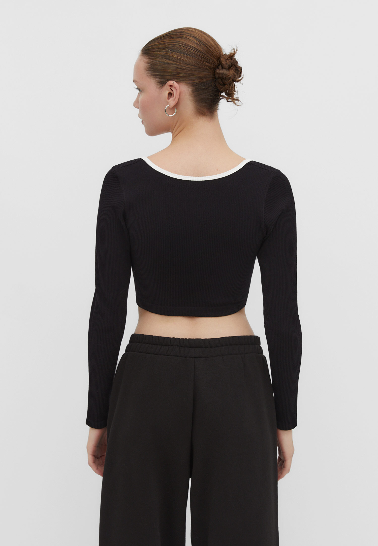 Seamless ballet crop top