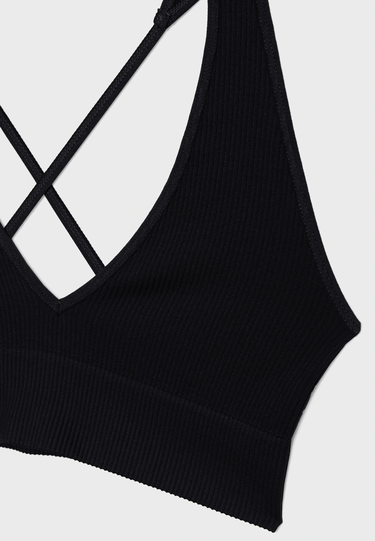 Seamless Triple Criss-Cross Bralette BLACK – Raiment Fashion