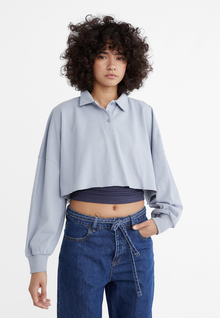Top polo cropped