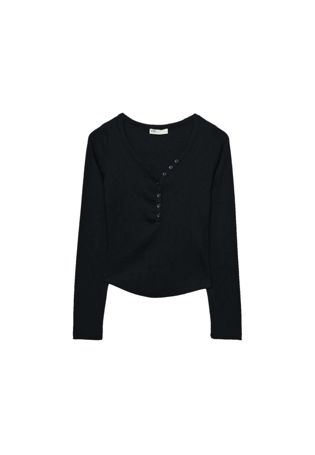 Blouse with buttons