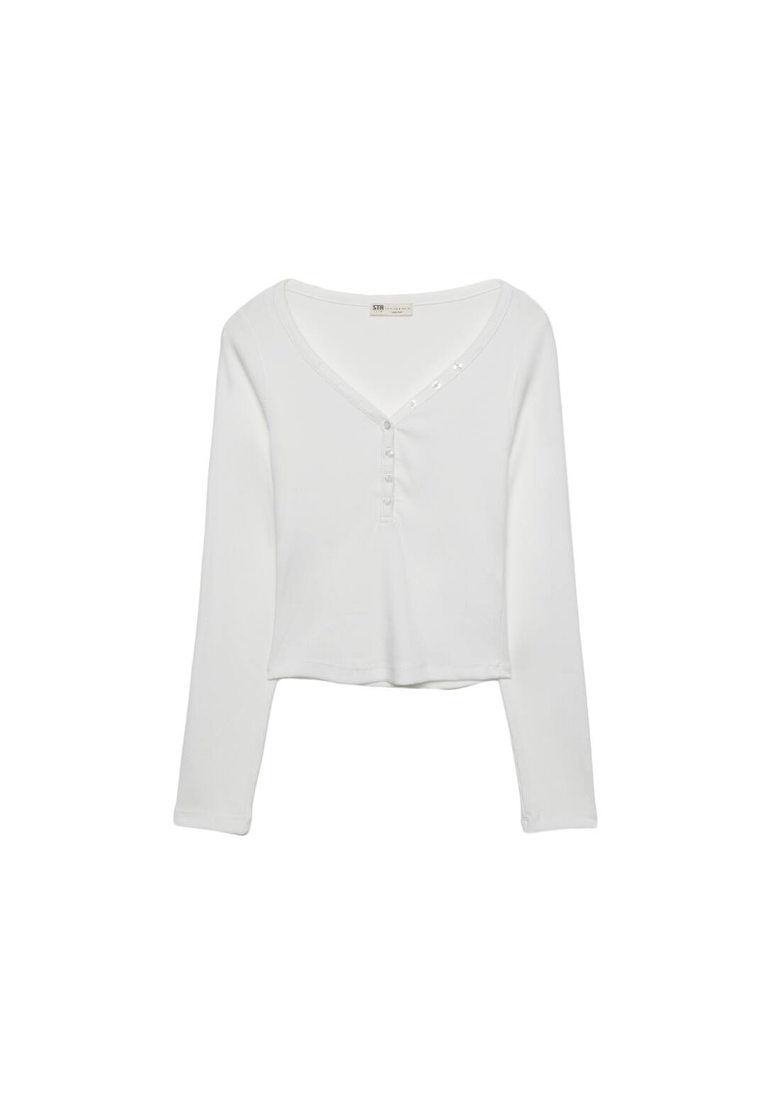 Blouse with buttons