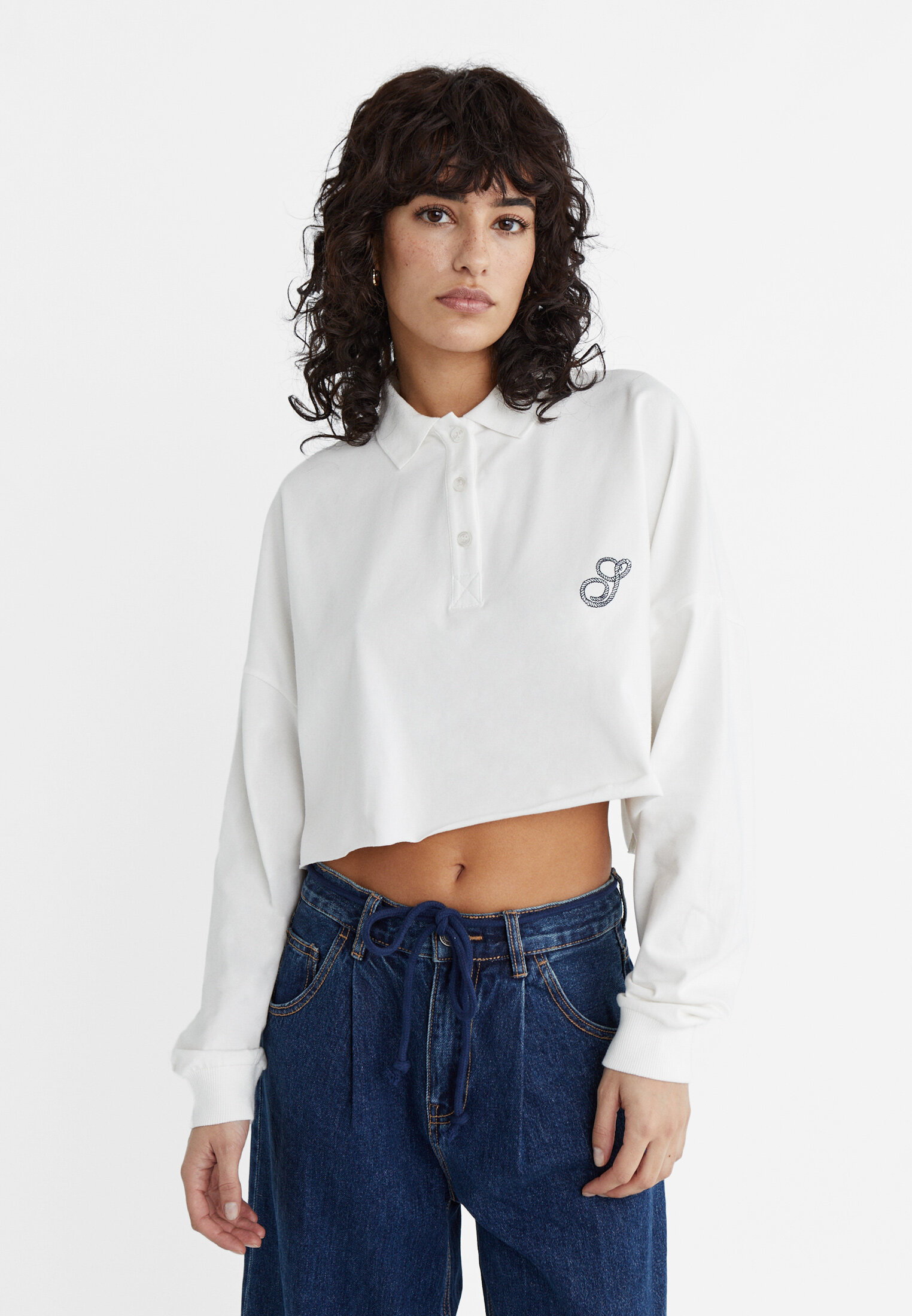 Polo store cropped sweatshirt