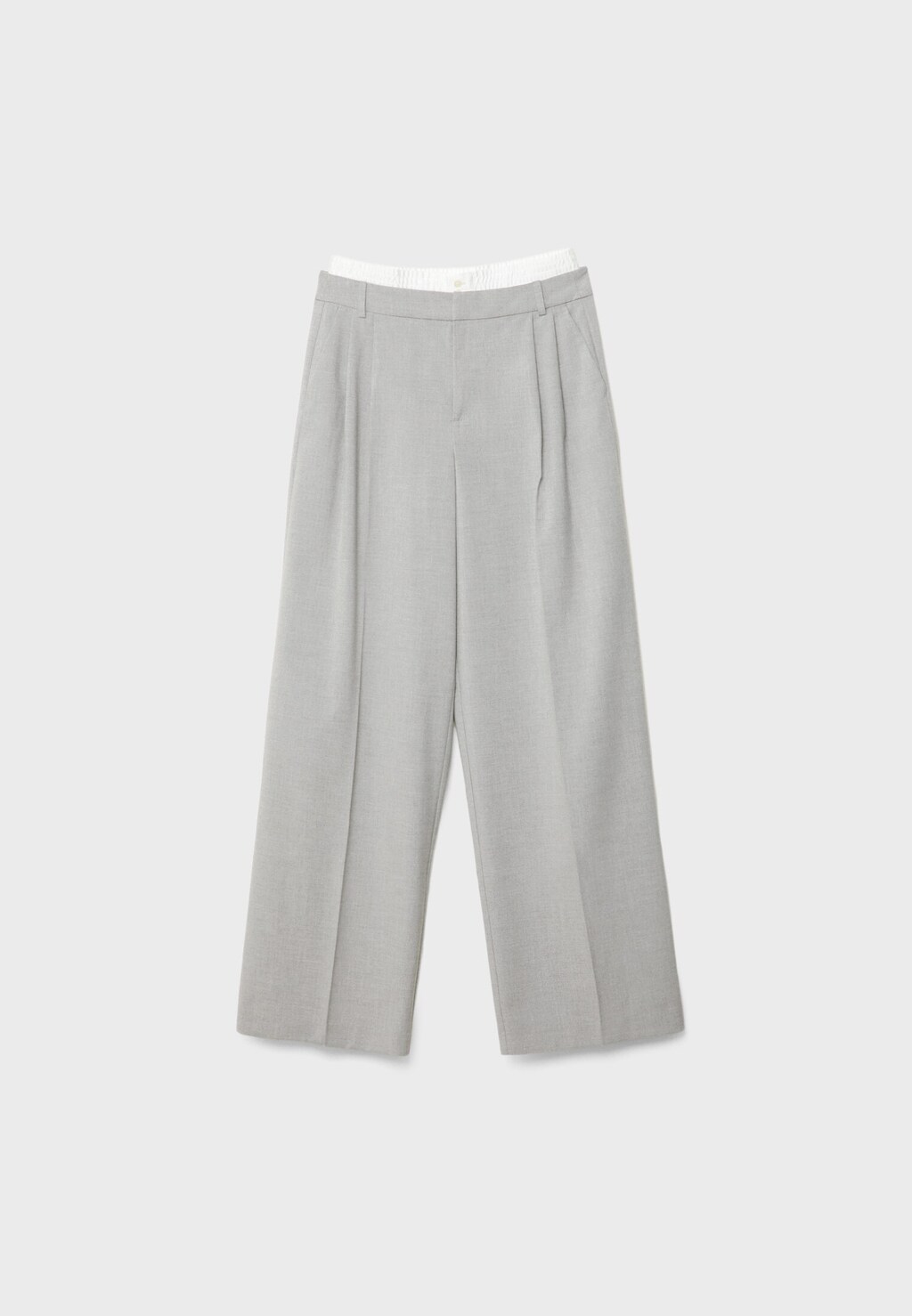 Smart trousers with contrast waistband