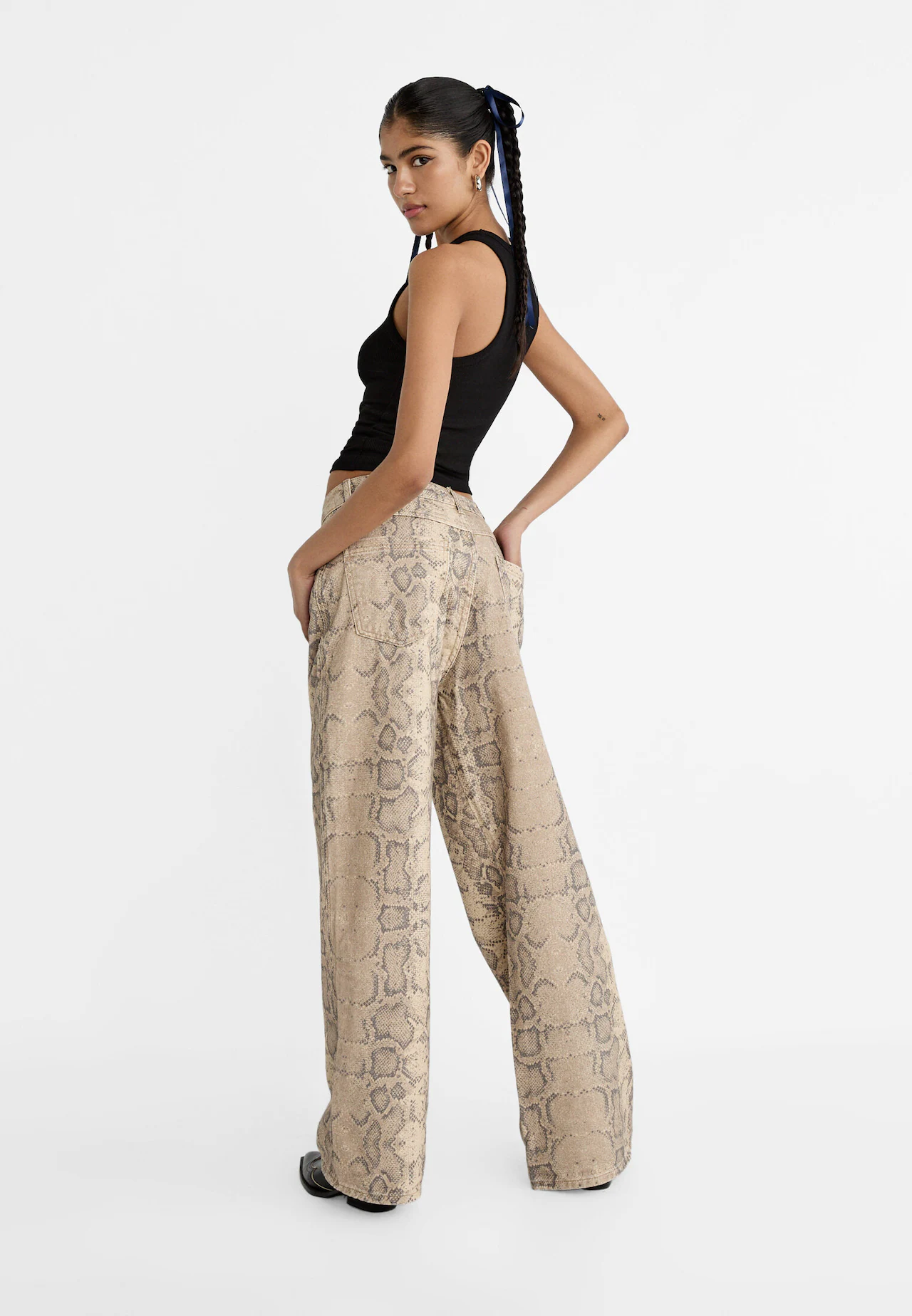 Animal print baggy trousers - Women's fashion