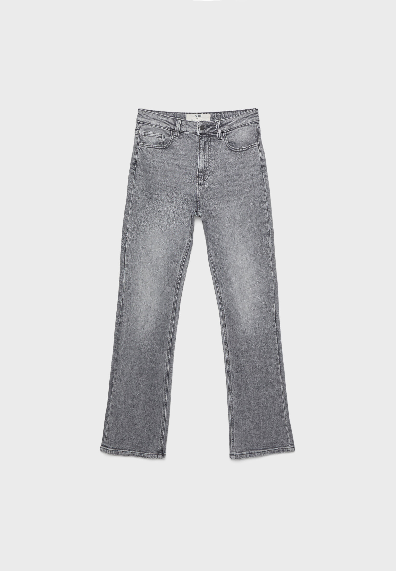 D96 cropped straight-fit jeans - Women's fashion | Stradivarius