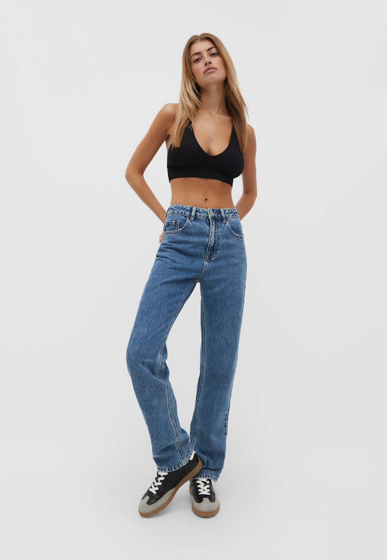 Women's 100% Cotton Straight Leg Jeans