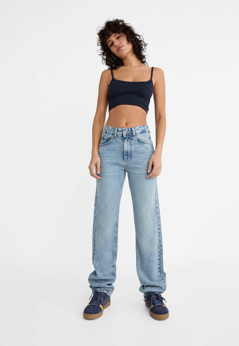 Straight fit-jeans