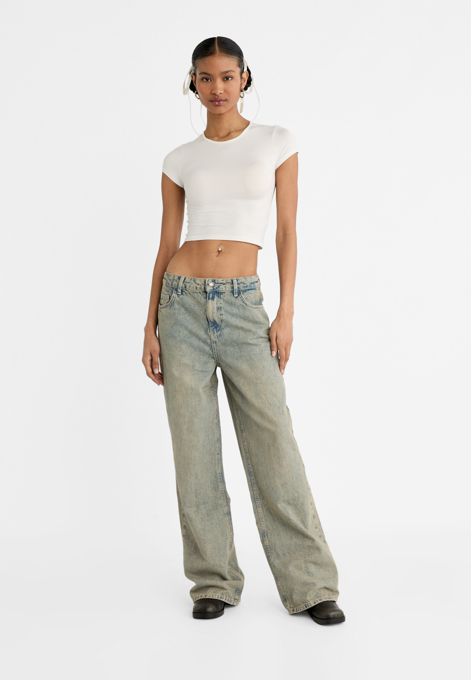 Baggy jeans - Women's fashion | Stradivarius Philippines