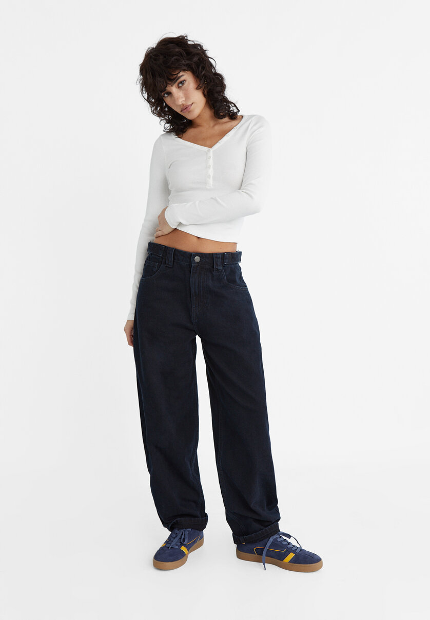 Justerbare, balloon fit jeans