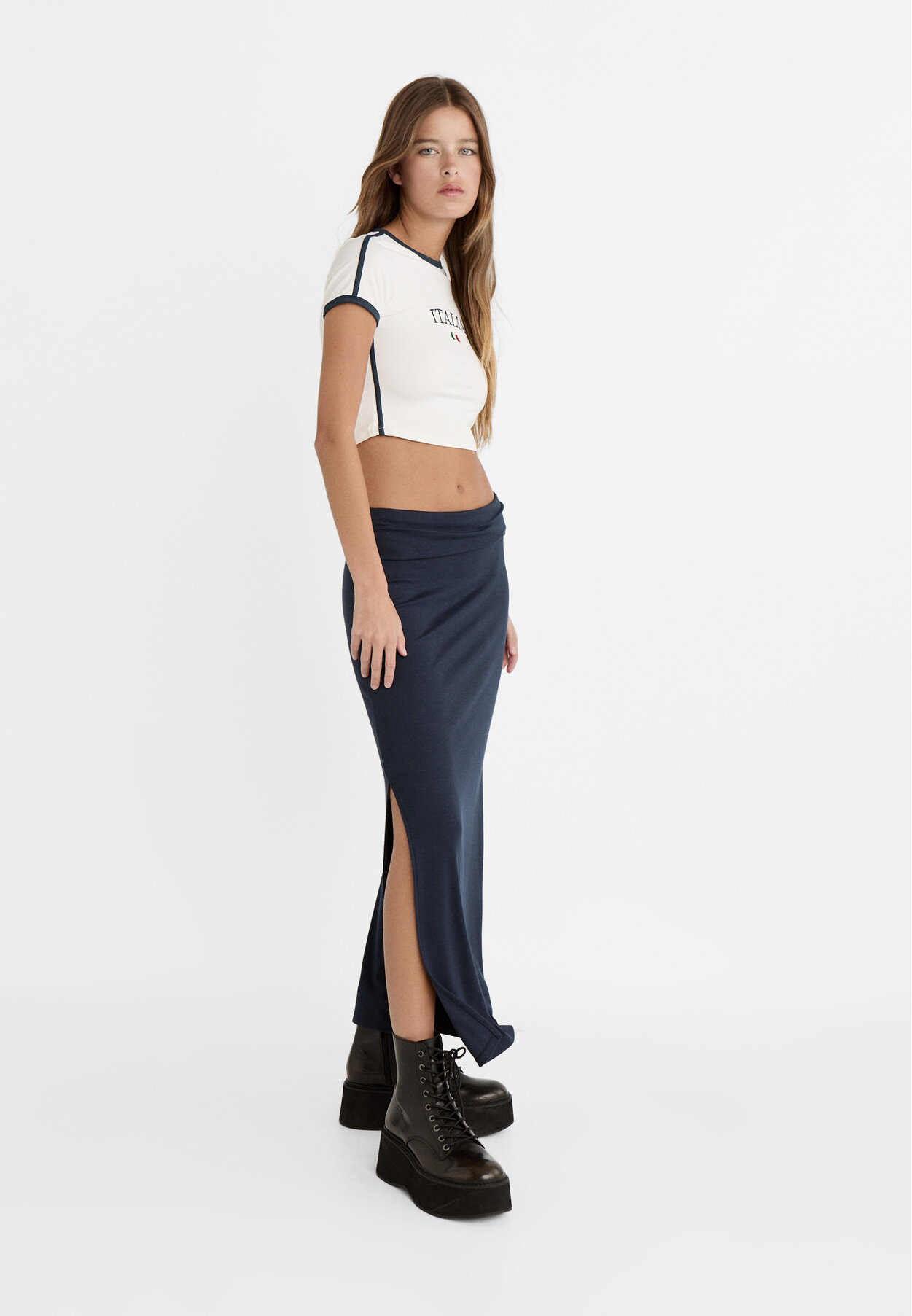 Falda pantalón stradivarius discount cuadros