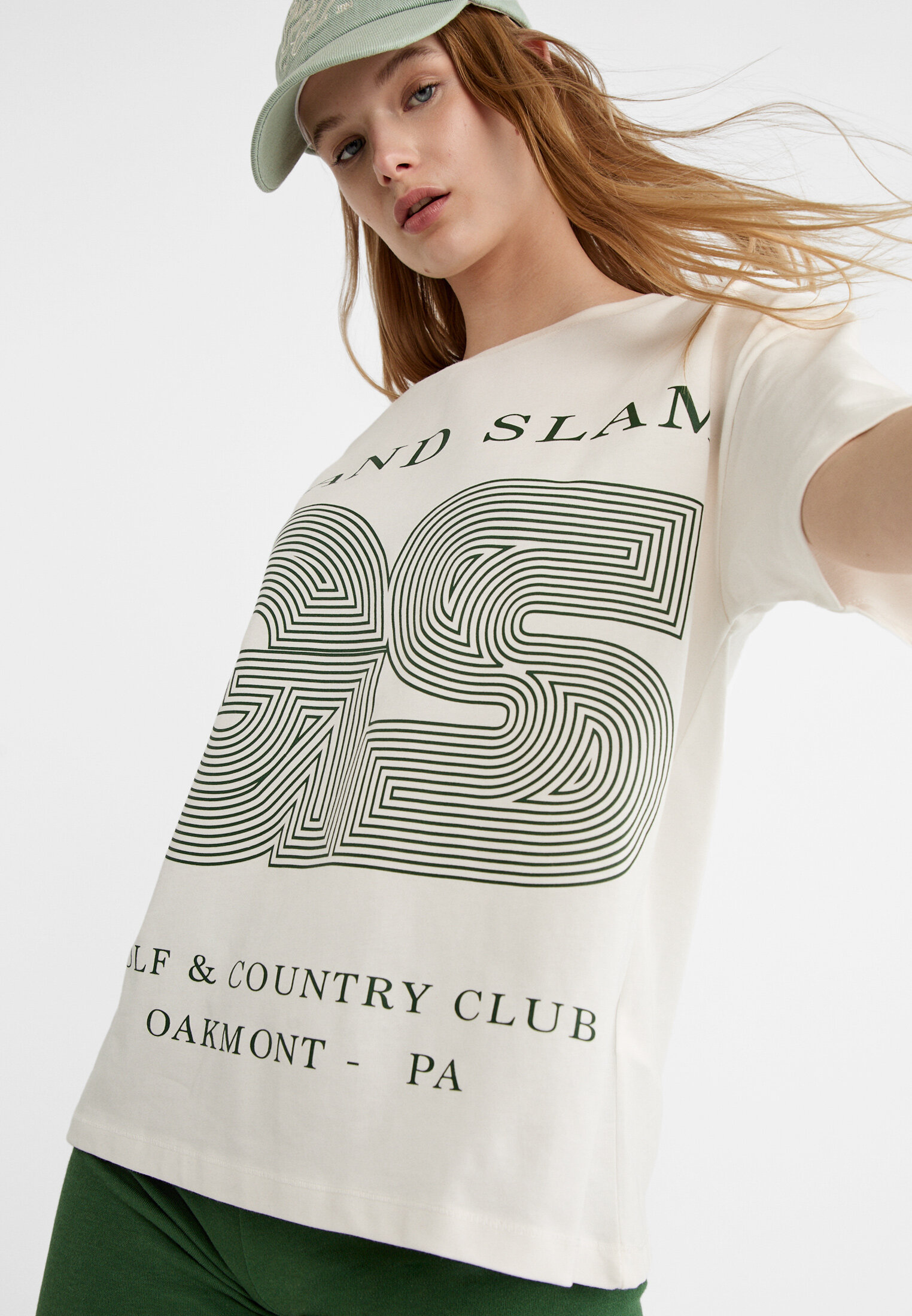 Oversize Grand Slam print T-shirt