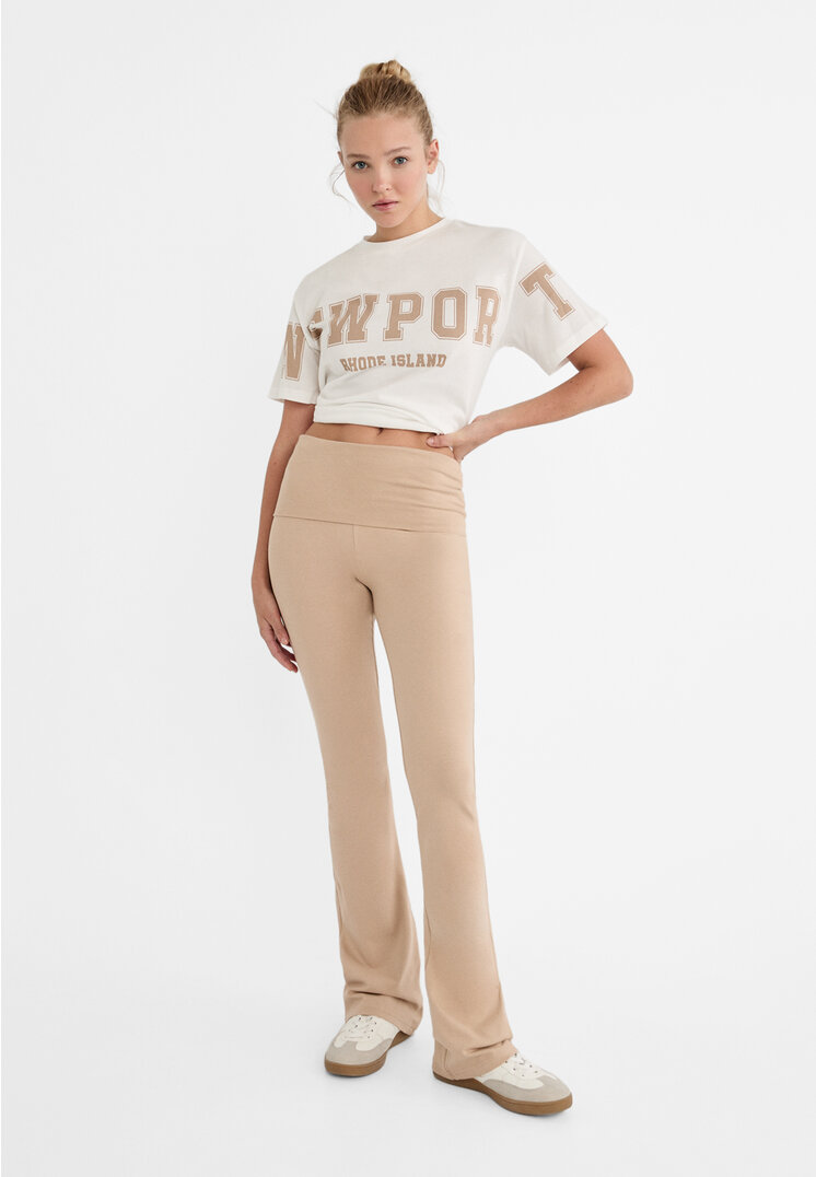 

Stradivarius Schlag-Leggins Steingrau S