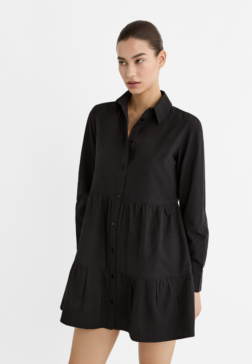 Vestido discount camisa stradivarius