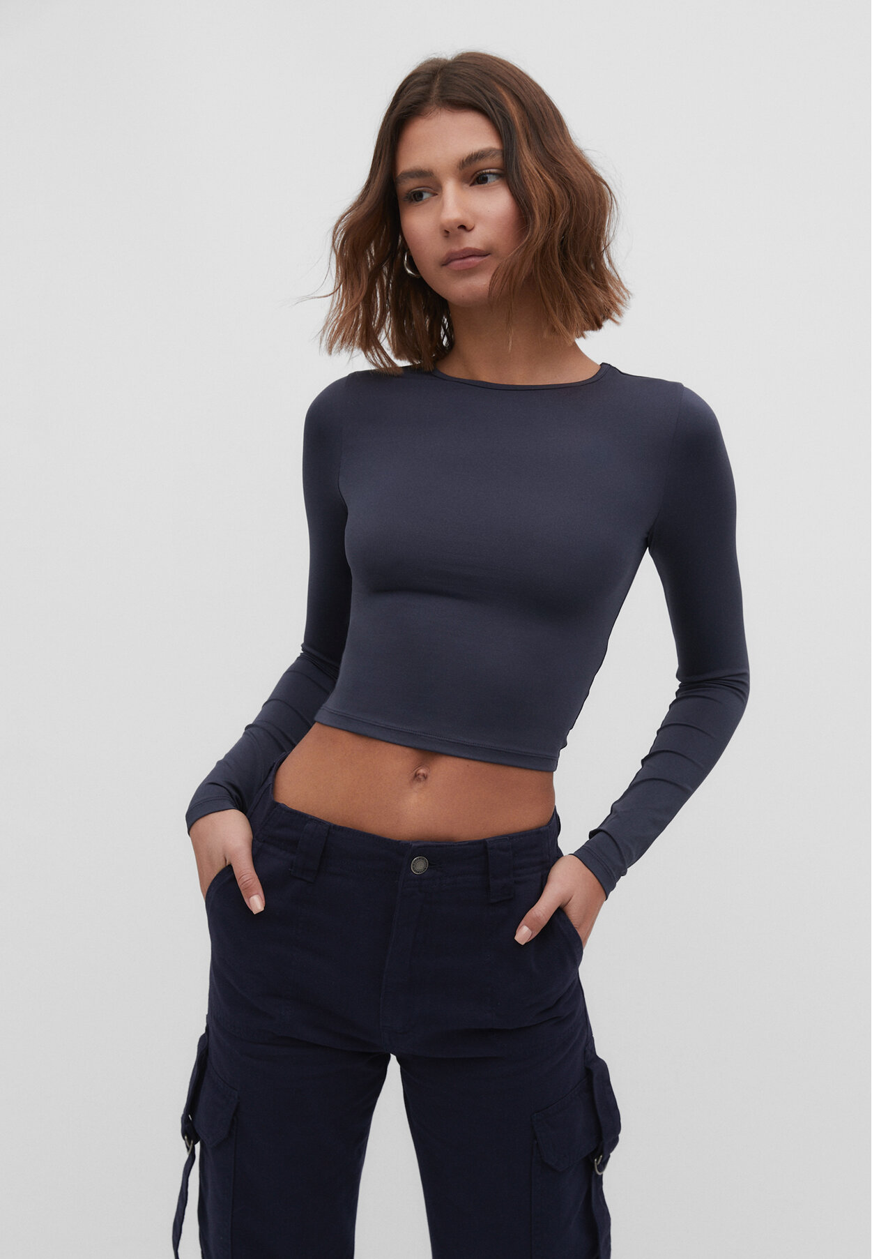 Camisetas de manga larga de mujer | Stradivarius España