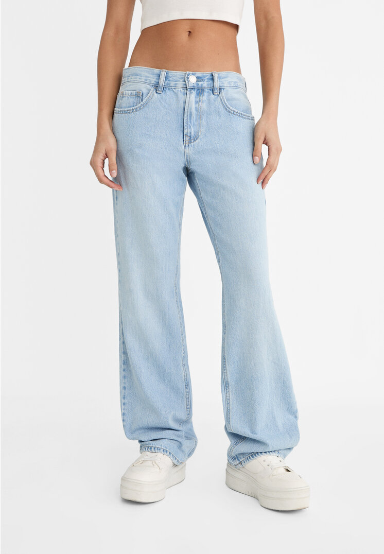 Stradivarius Mid-rise jeans  Blue denim 6