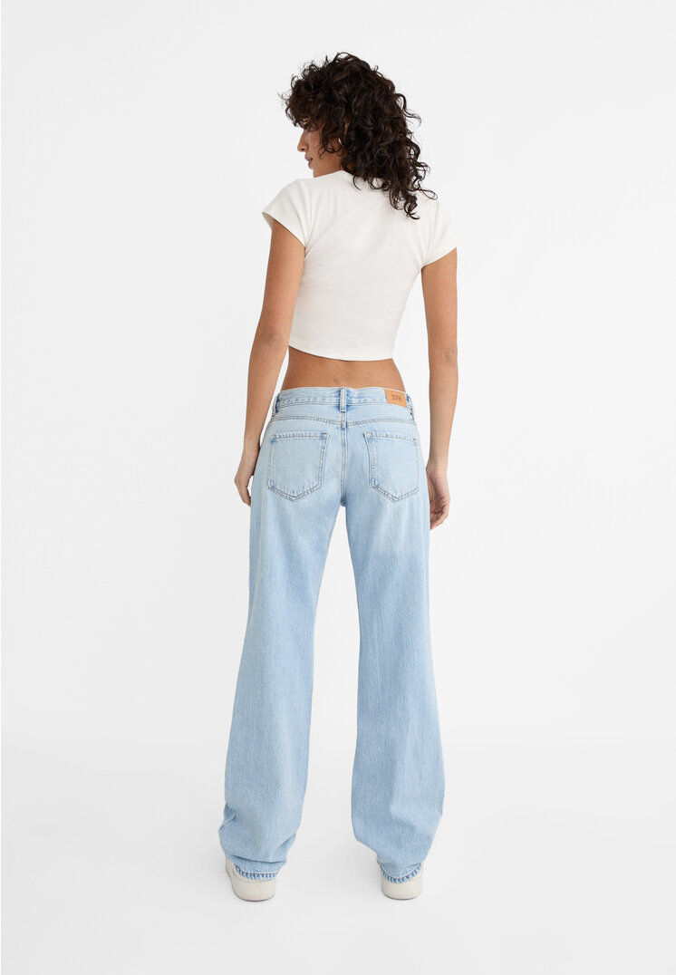 Stradivarius Mid-rise jeans  Blue denim 6