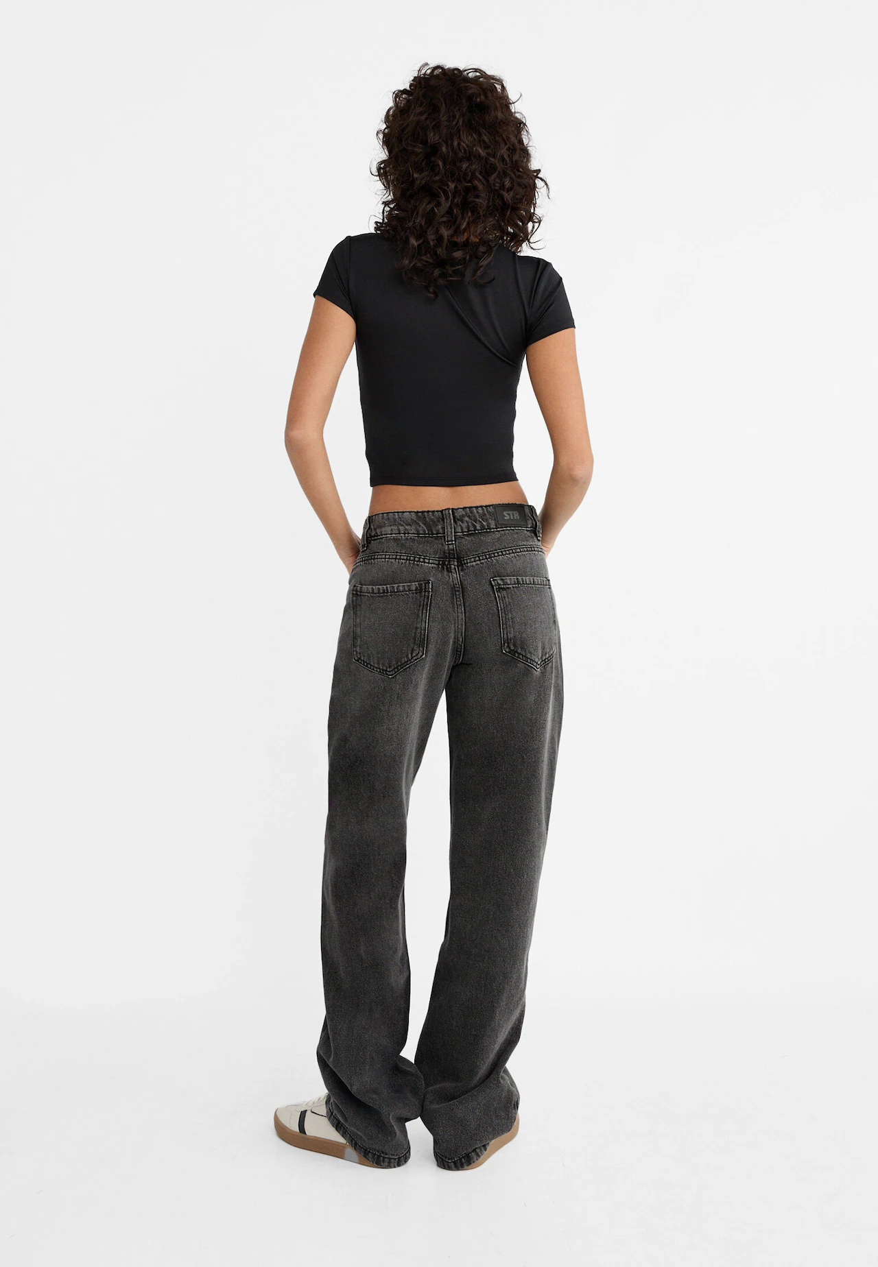 BNWT Zara High Waist Pants Grey, Women's Fashion, Bottoms, Jeans
