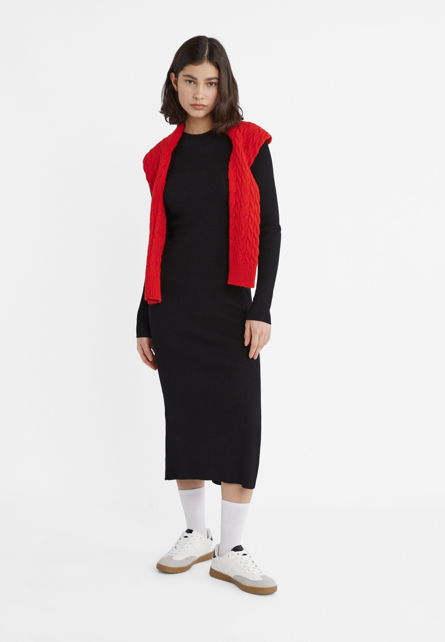 Midi knit hotsell sweater dress