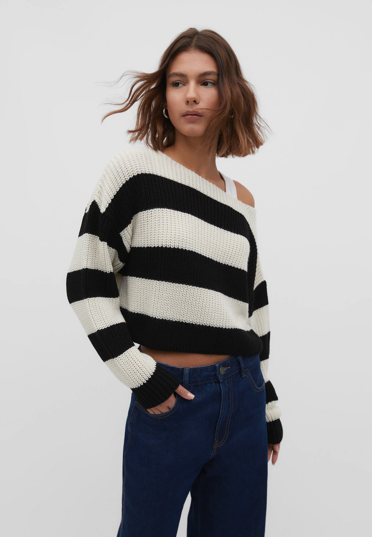 Striped knit jumper - Women's fashion