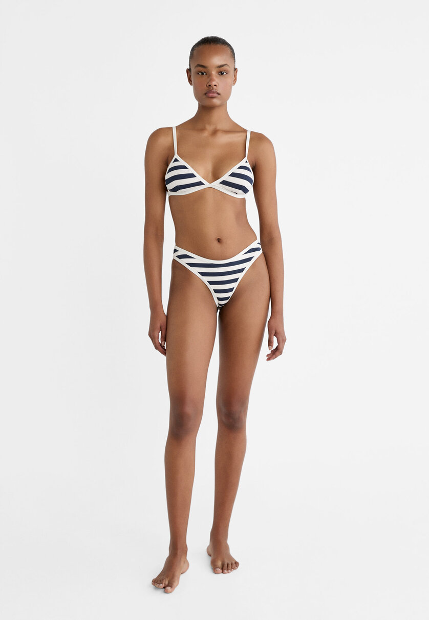 Contrast Brazilian bikini bottoms