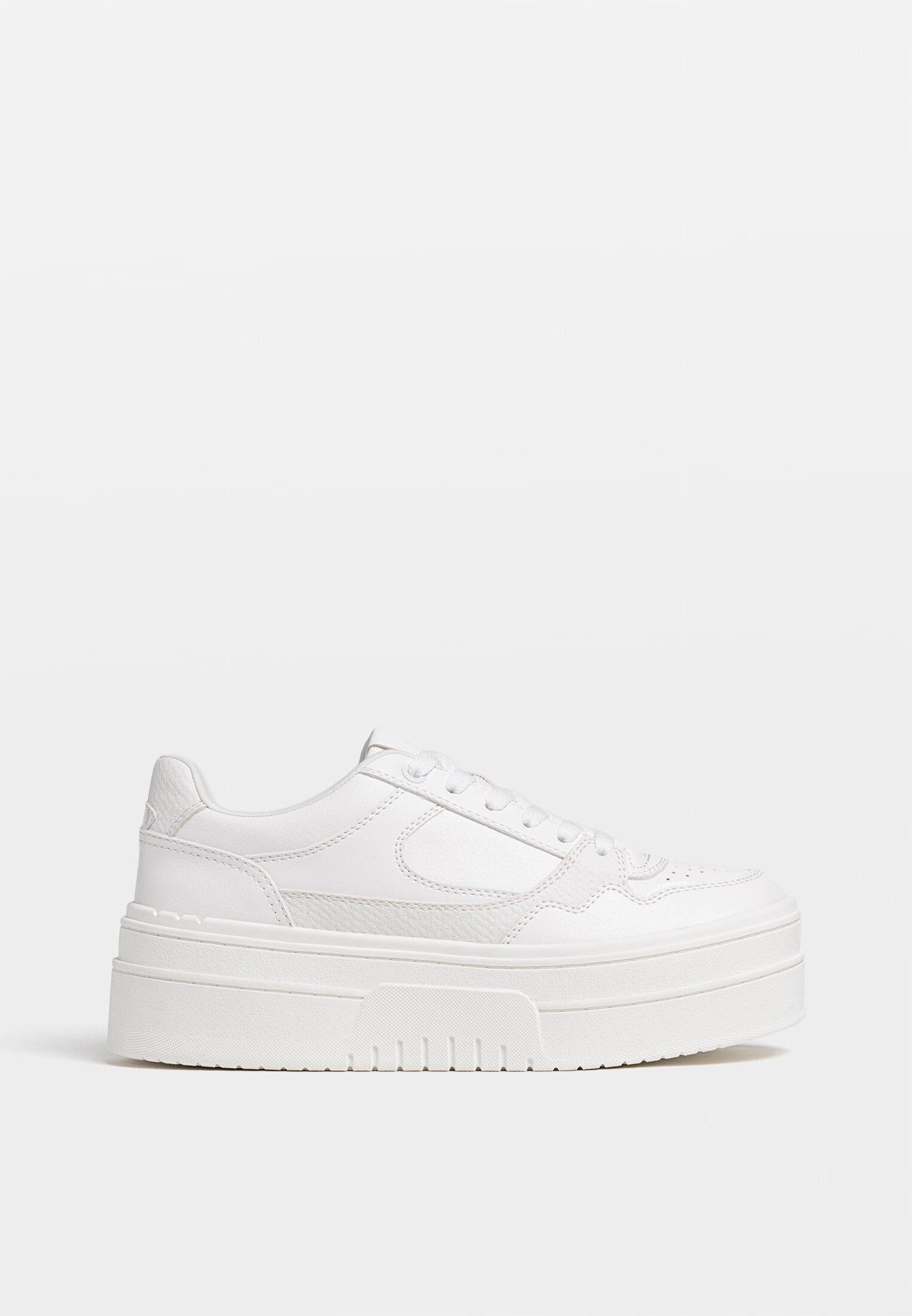 White best sale platform trainers