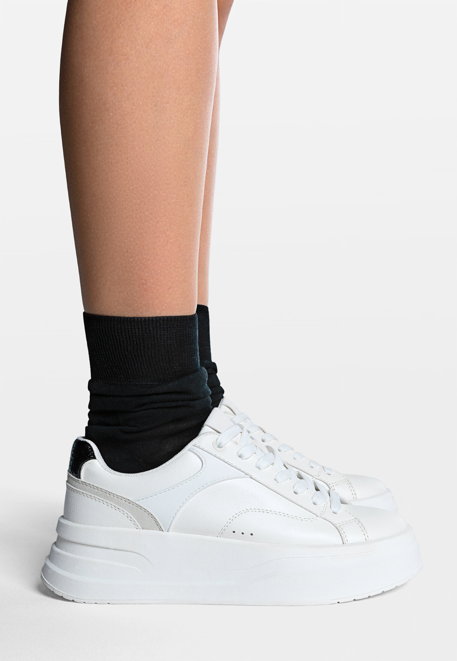 White chunky platform trainers online