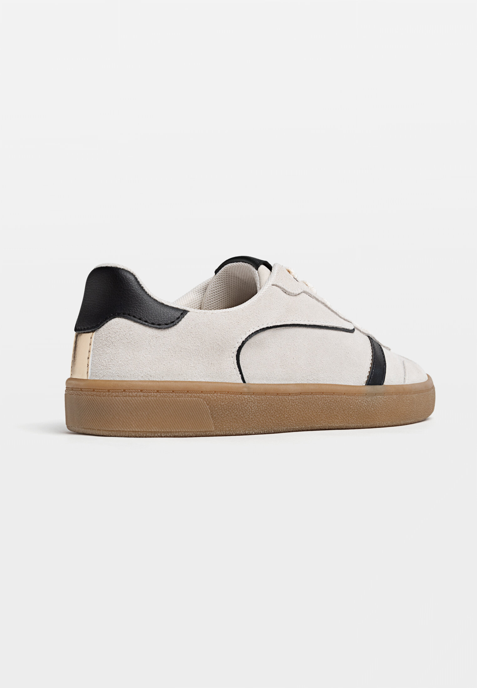 Sneakers con dettaglio di elementi in pelle Moda da donna