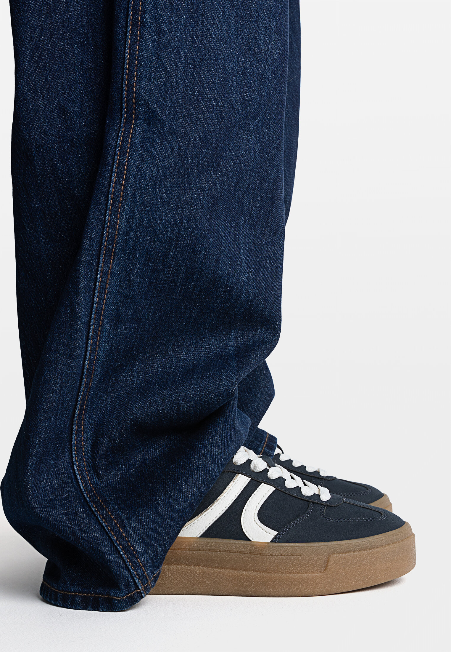 Tenis flatform jeans sale