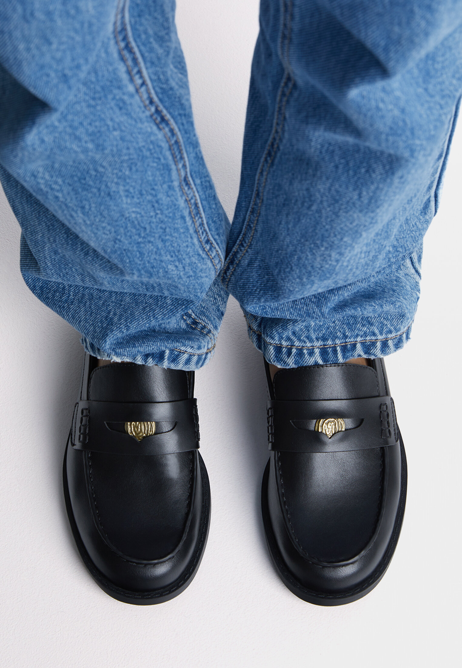 Mocassin top femme stradivarius