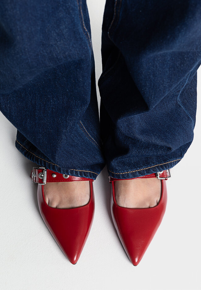 Buckle hotsell flat shoes