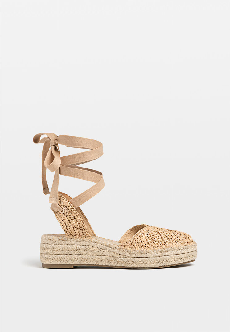 Stradivarius Crochet espadrilles  BEIGE 2