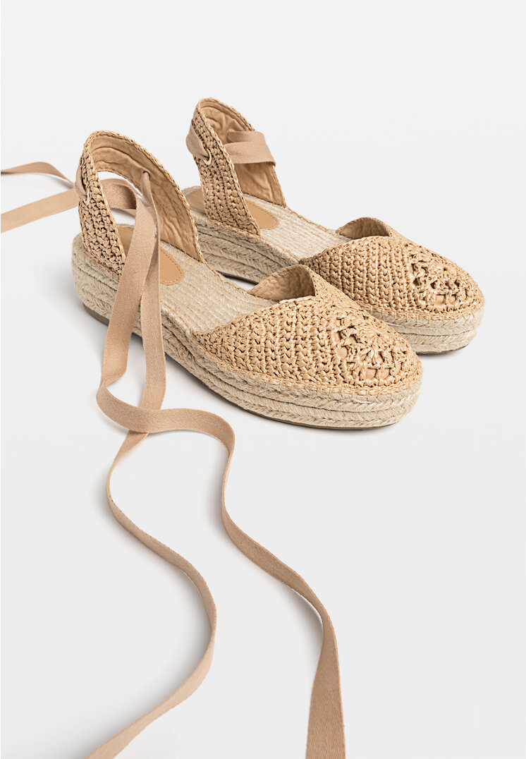 Stradivarius Crochet espadrilles  BEIGE 2
