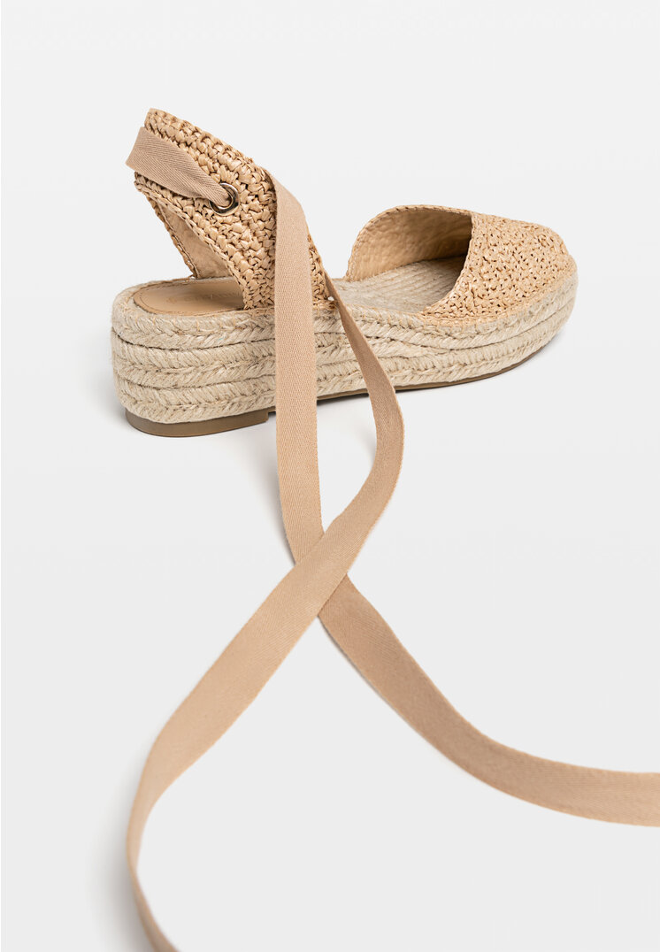 Stradivarius Crochet espadrilles  BEIGE 2