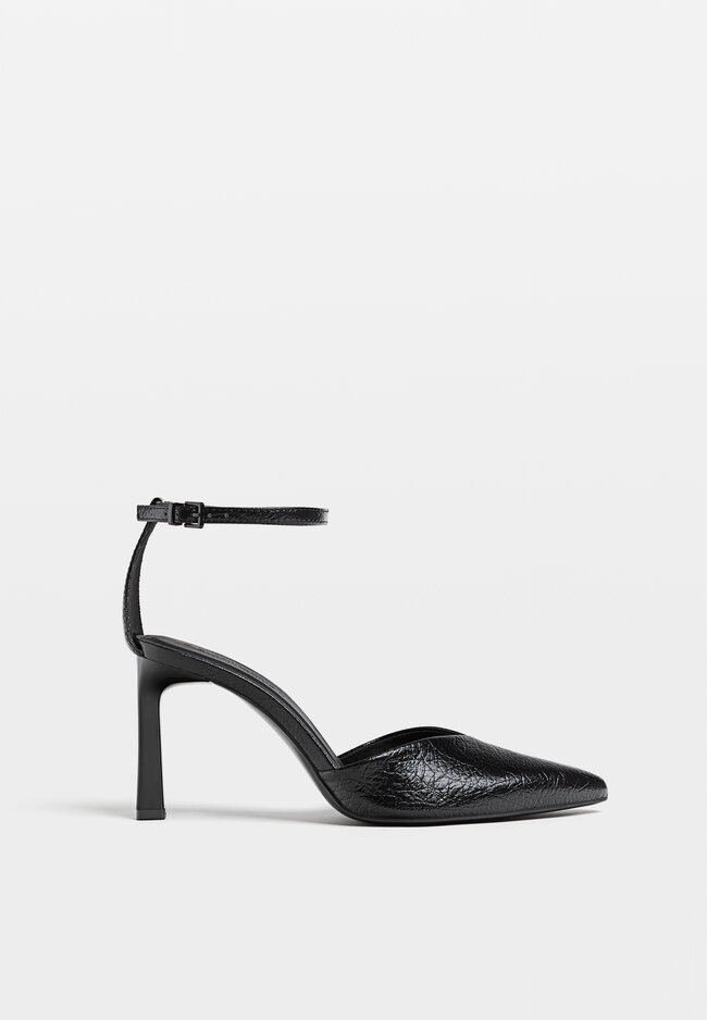 

Stradivarius Absatzschuhe mit Knöchelriemchen SCHWARZ 39