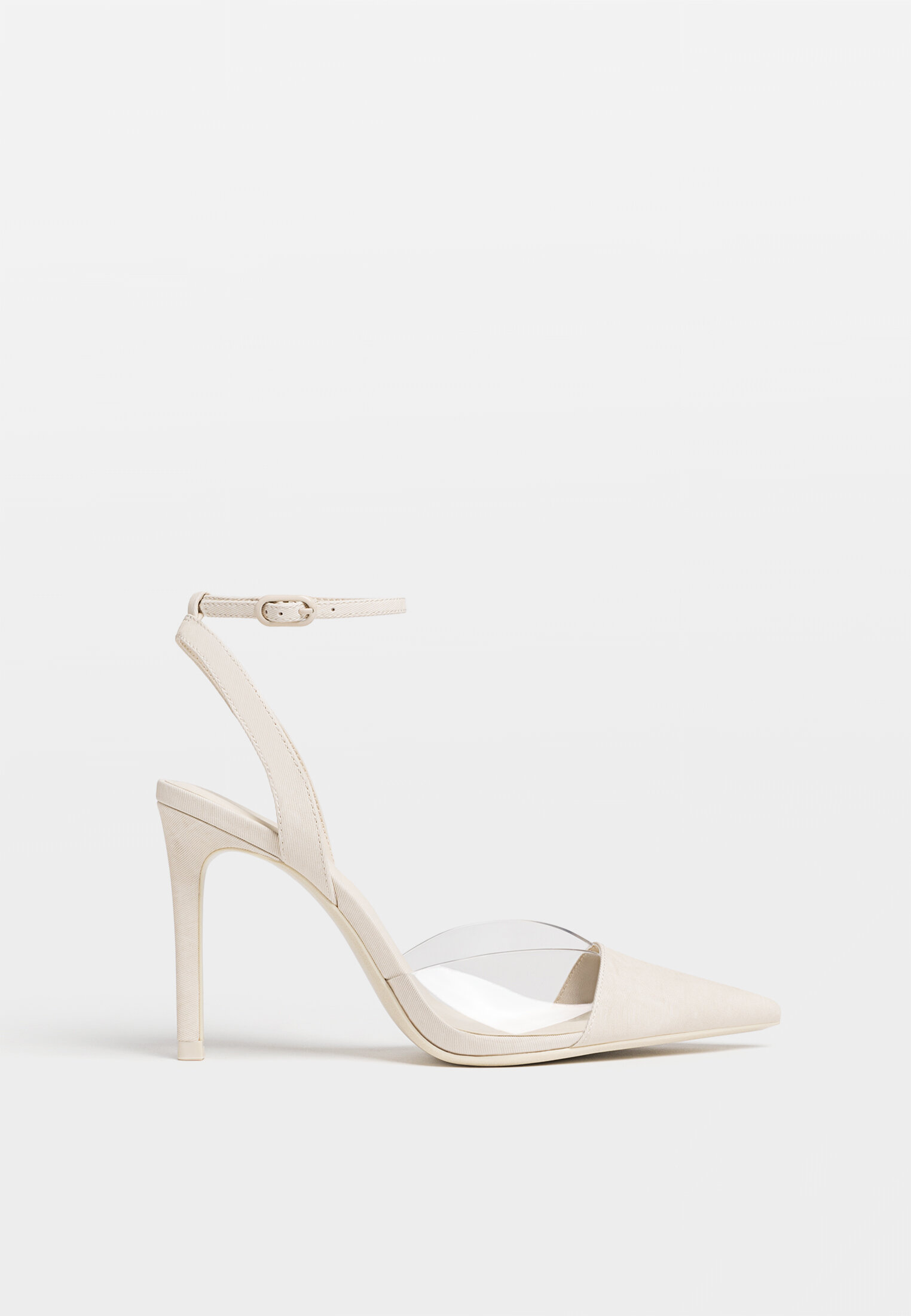 Chaussures talon type mules en vinyle avec d corations Mode