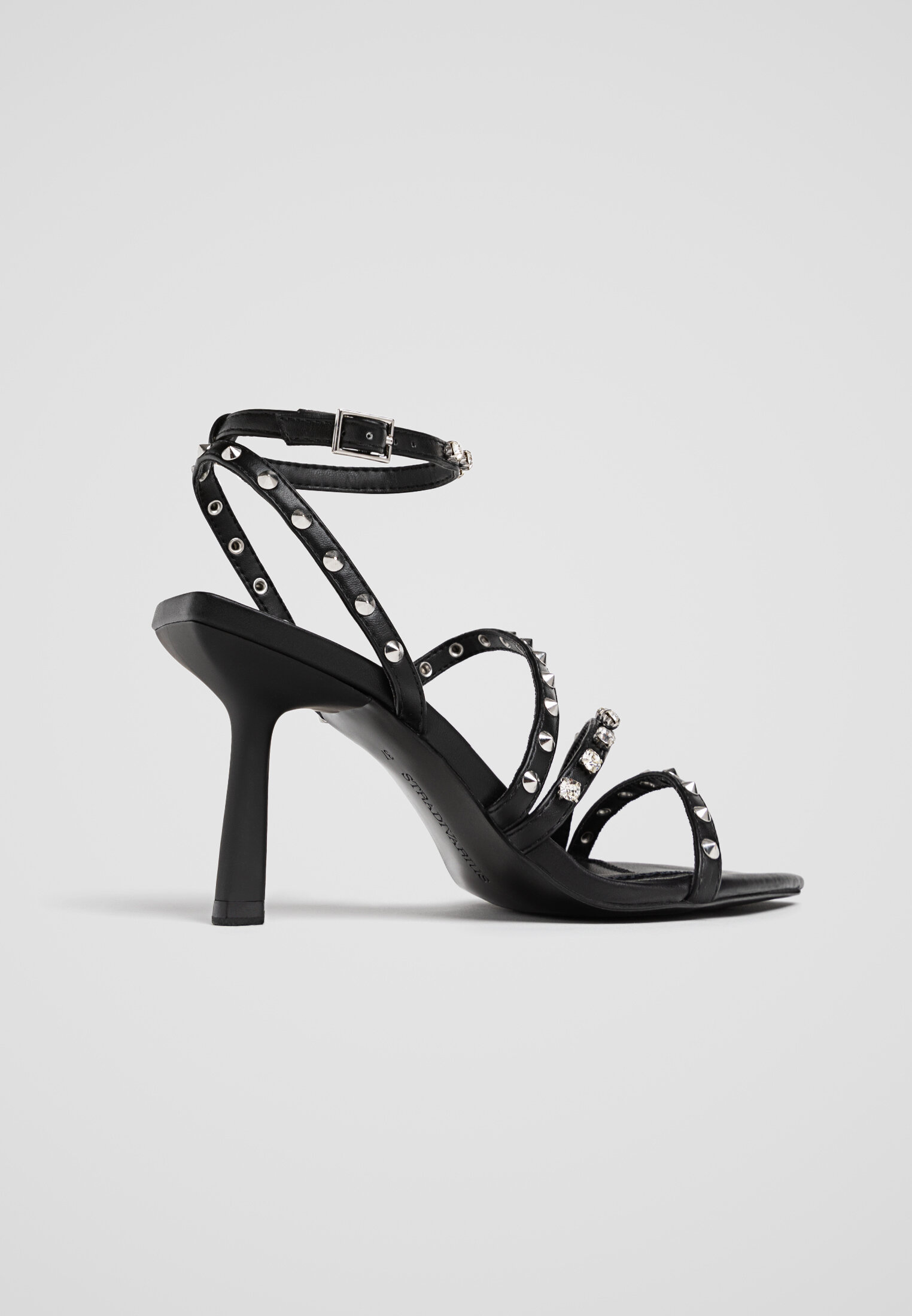 Embellished heeled 2025 sandals