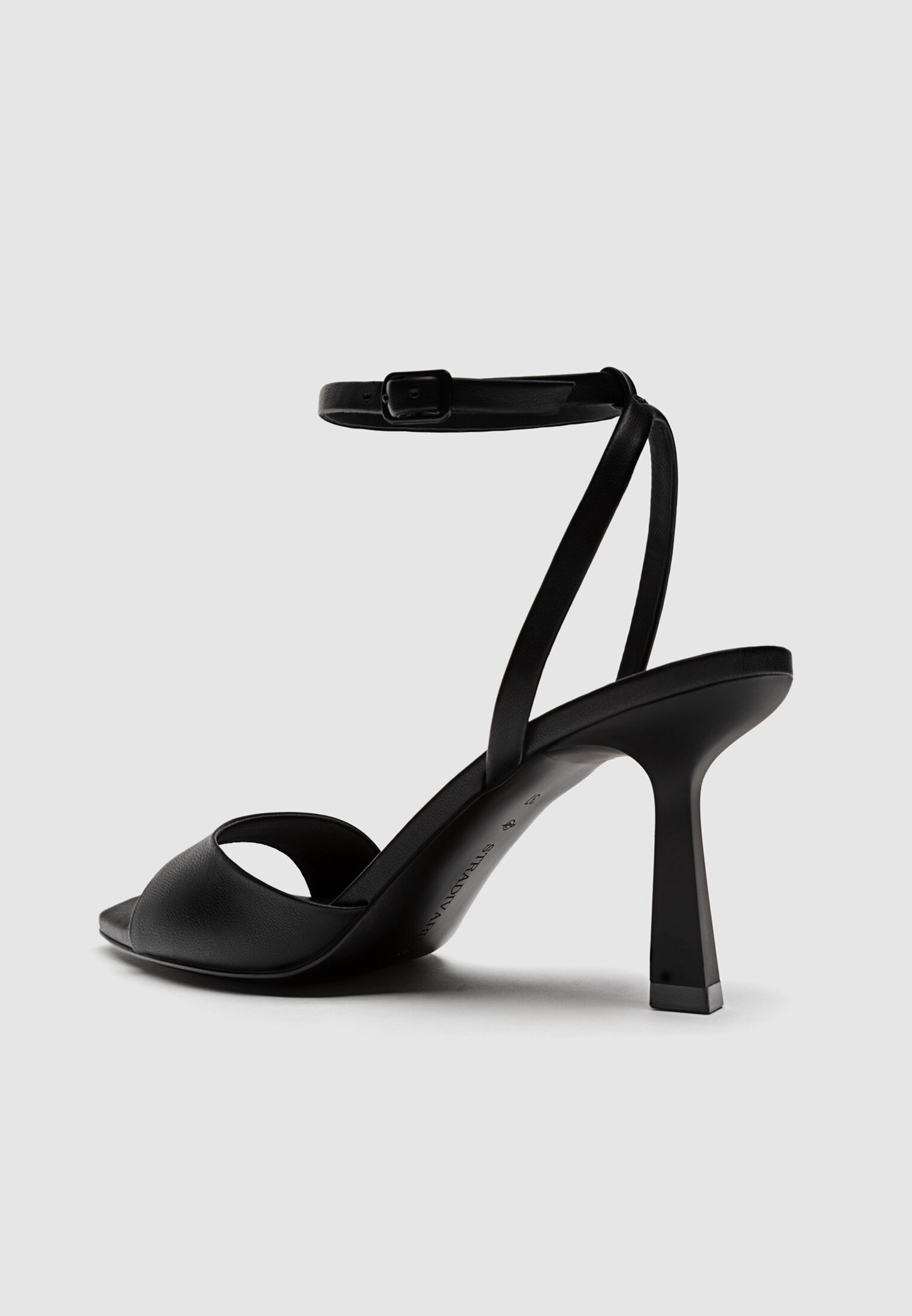 High heel sandals with padded strap Women s Wide Fit