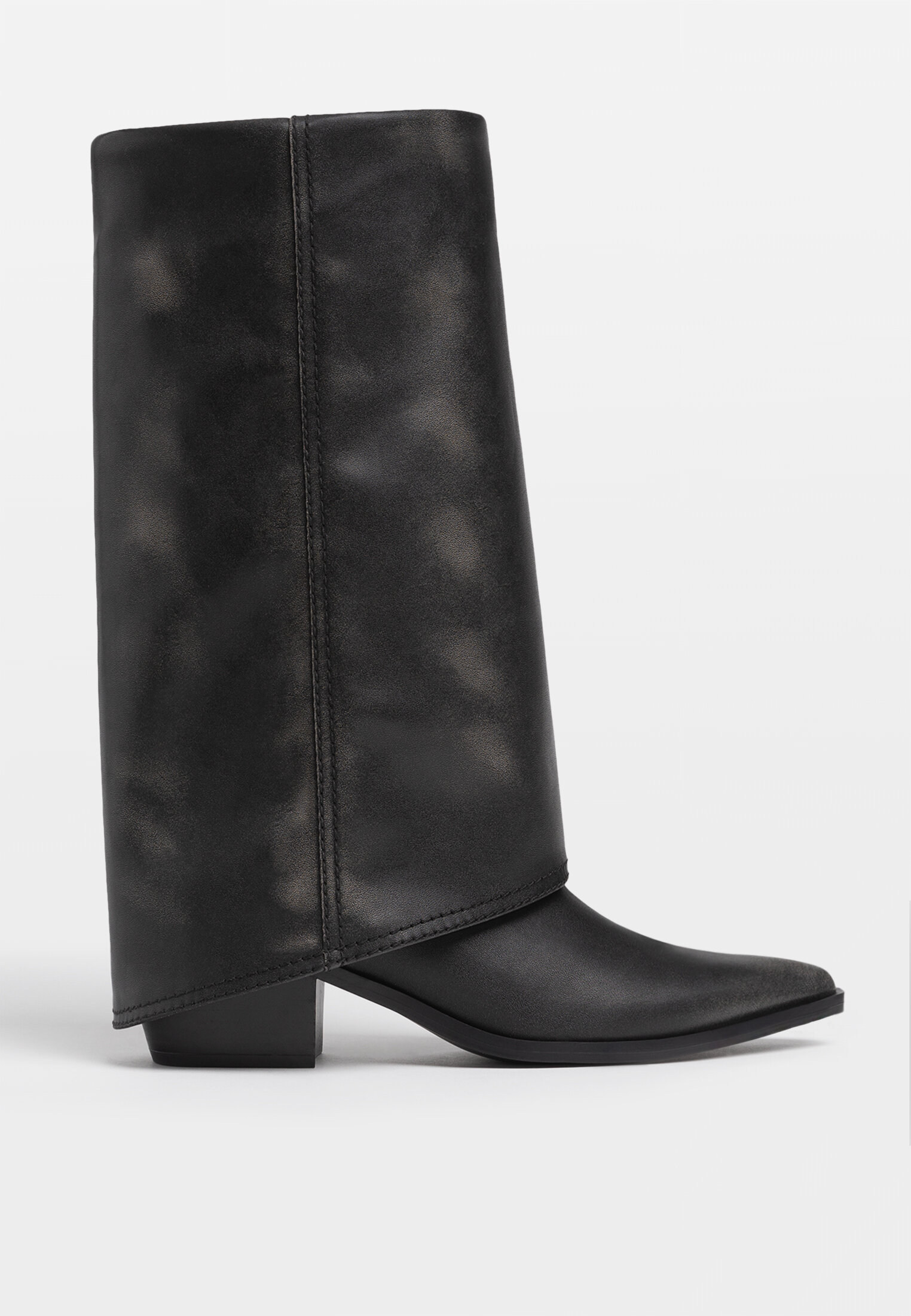 Stivali ghette con tacco neri Moda da donna Stradivarius Italia