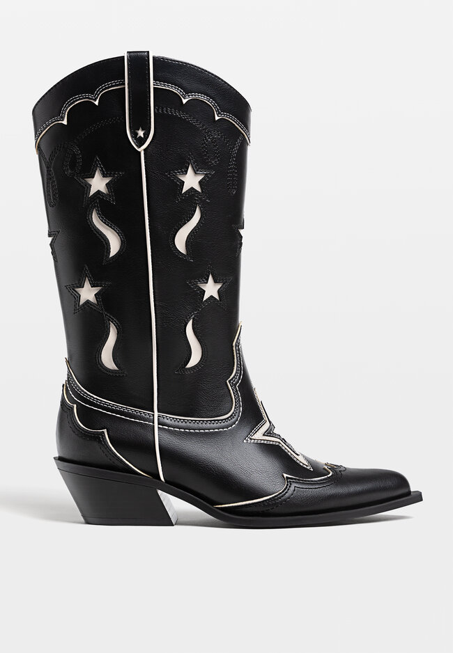 

Stradivarius Modische Stiefel im Cowboylook KOMBINIERT 36