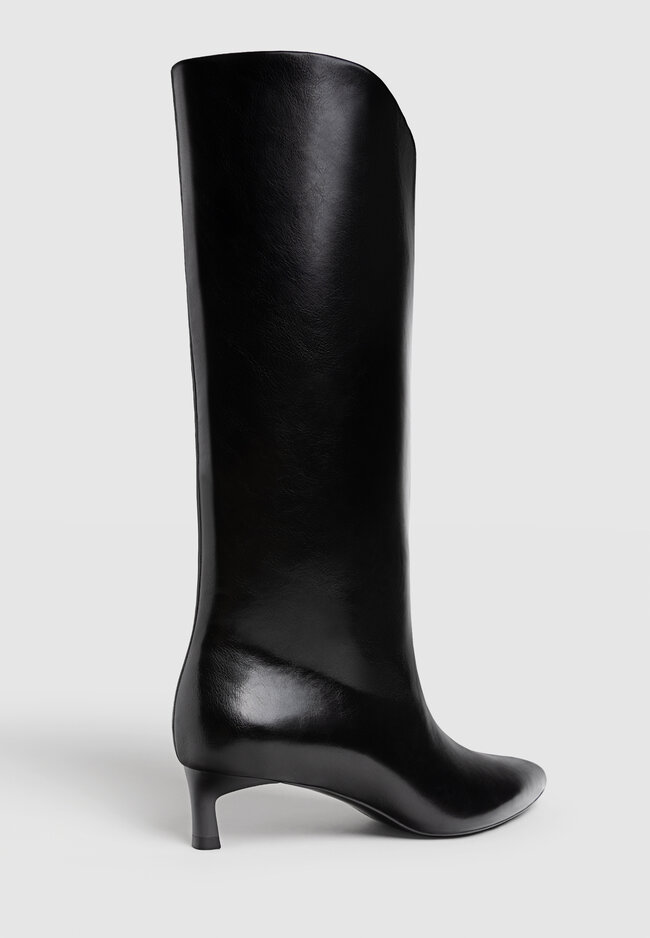 Stradivarius Stivali con tacco kitten  NERO  35