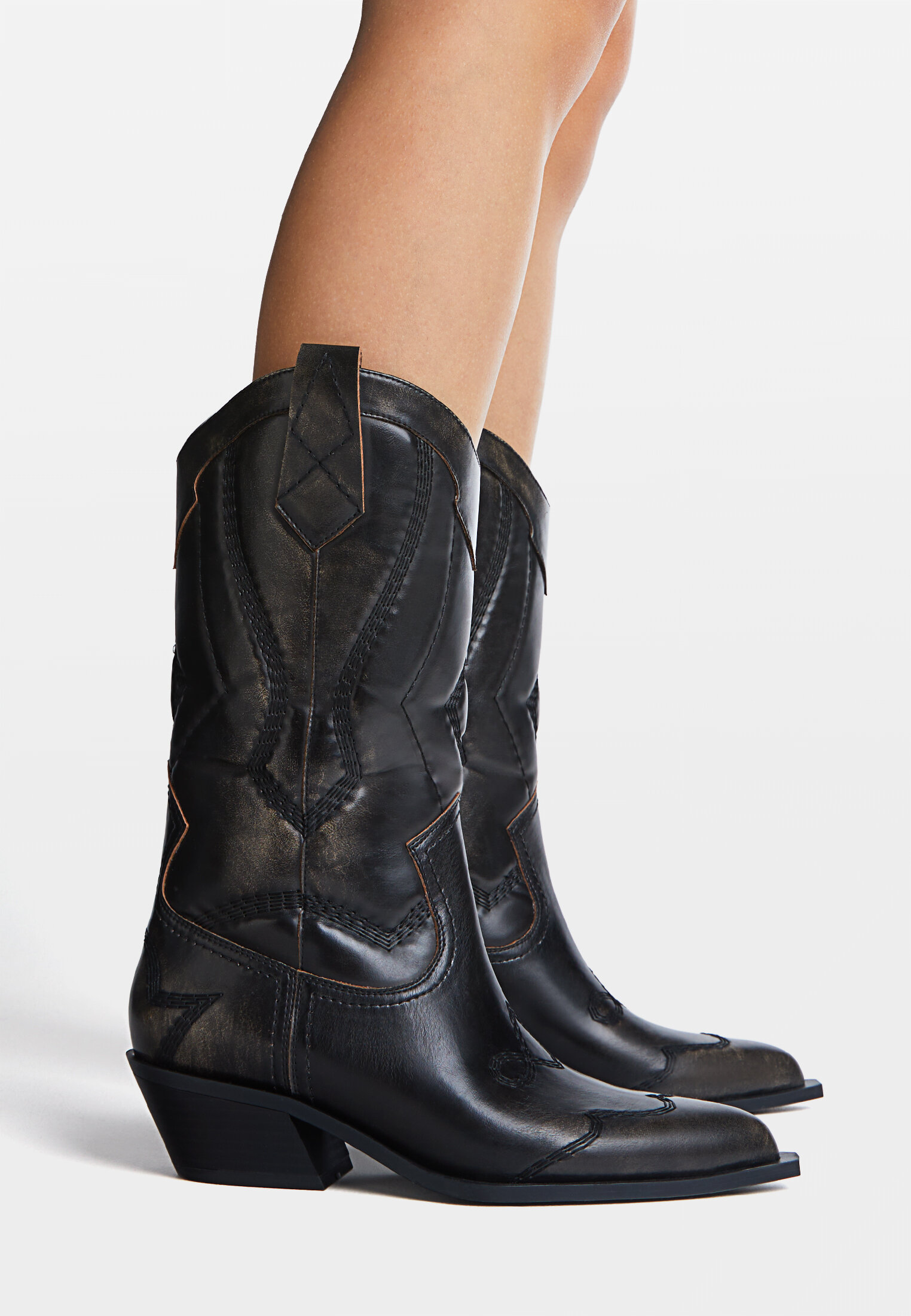 Black western womens online boots