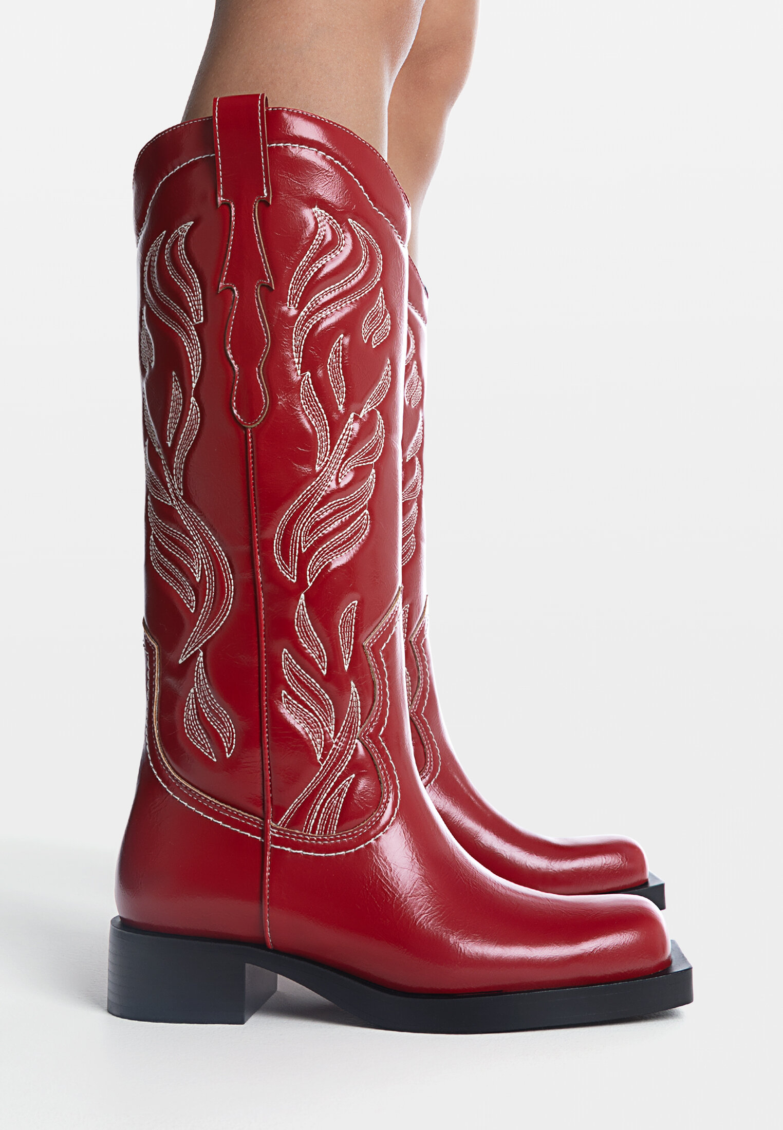 Flat cowboy boots clearance