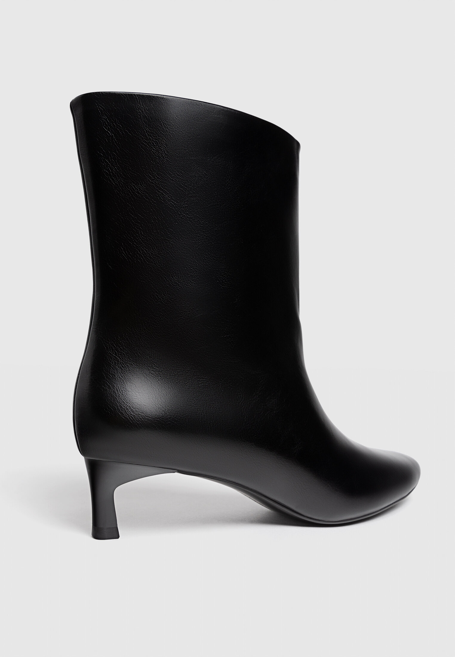 Black kitten heel ankle boots uk hotsell