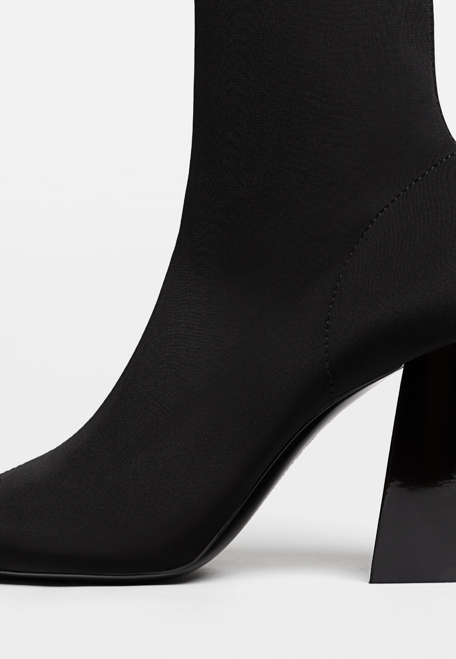 Fabric high heel ankle boots sales
