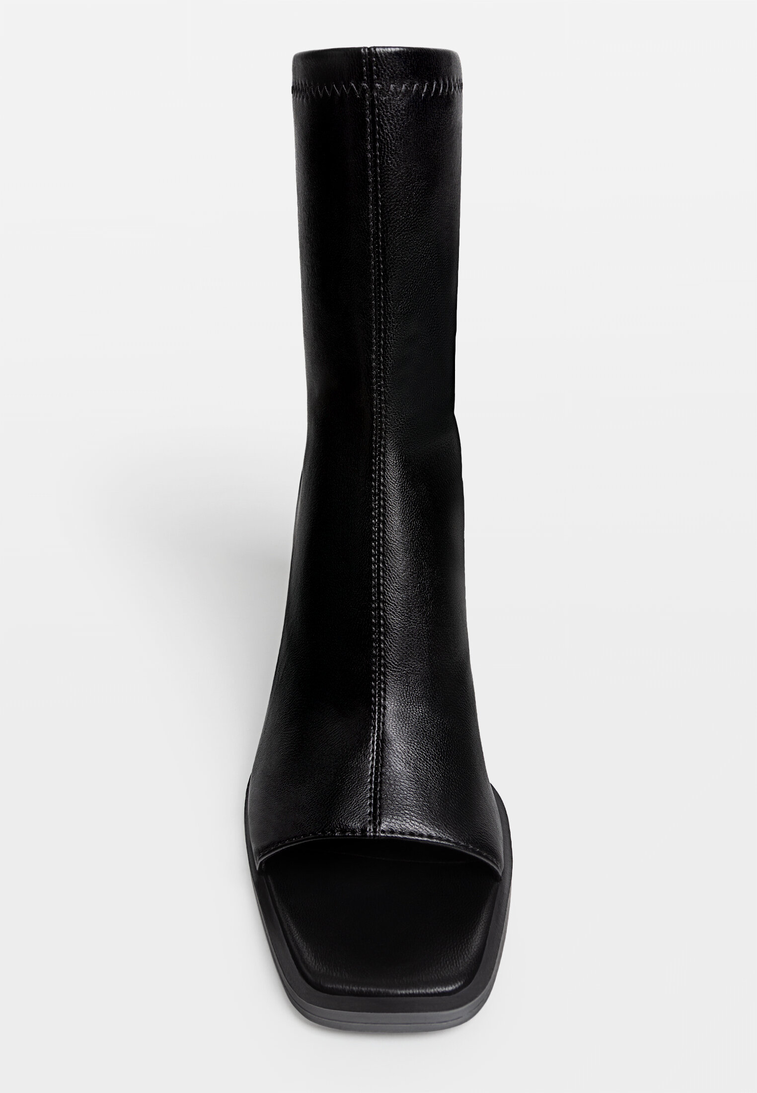 Open toe discount high heel boots