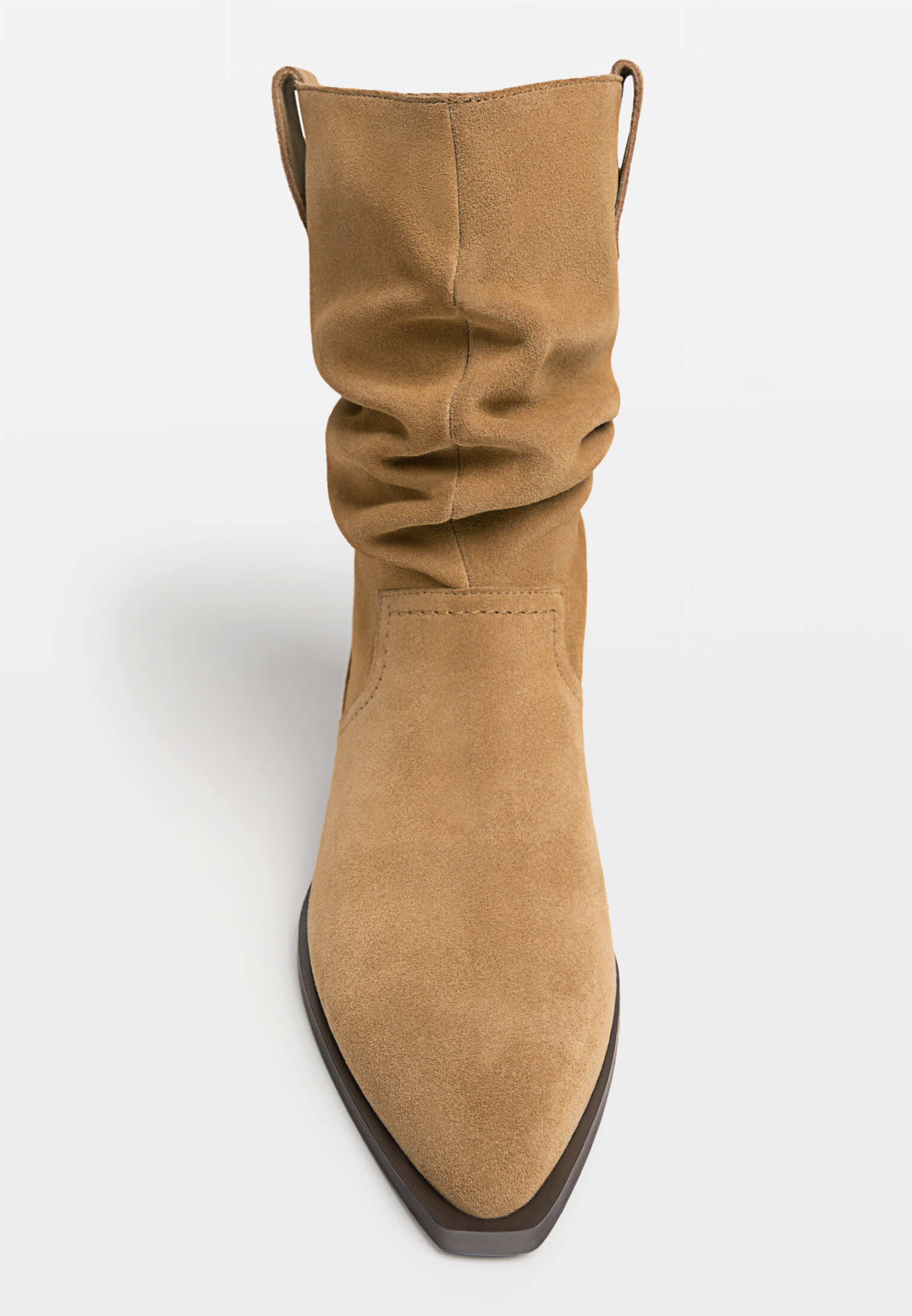 Ankle slouch clearance boots with heel