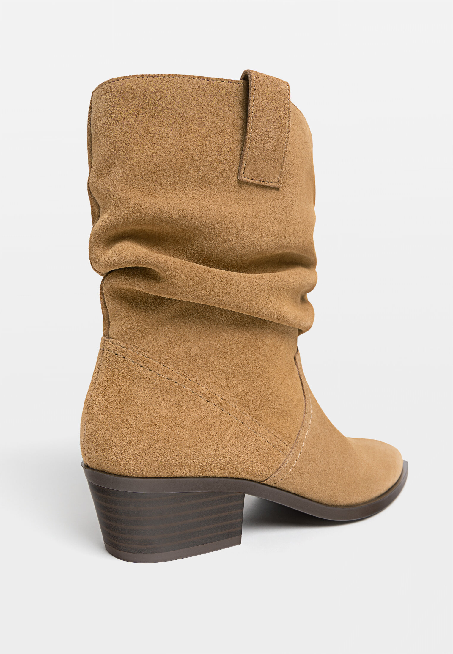 Slouchy ankle boots with heel store