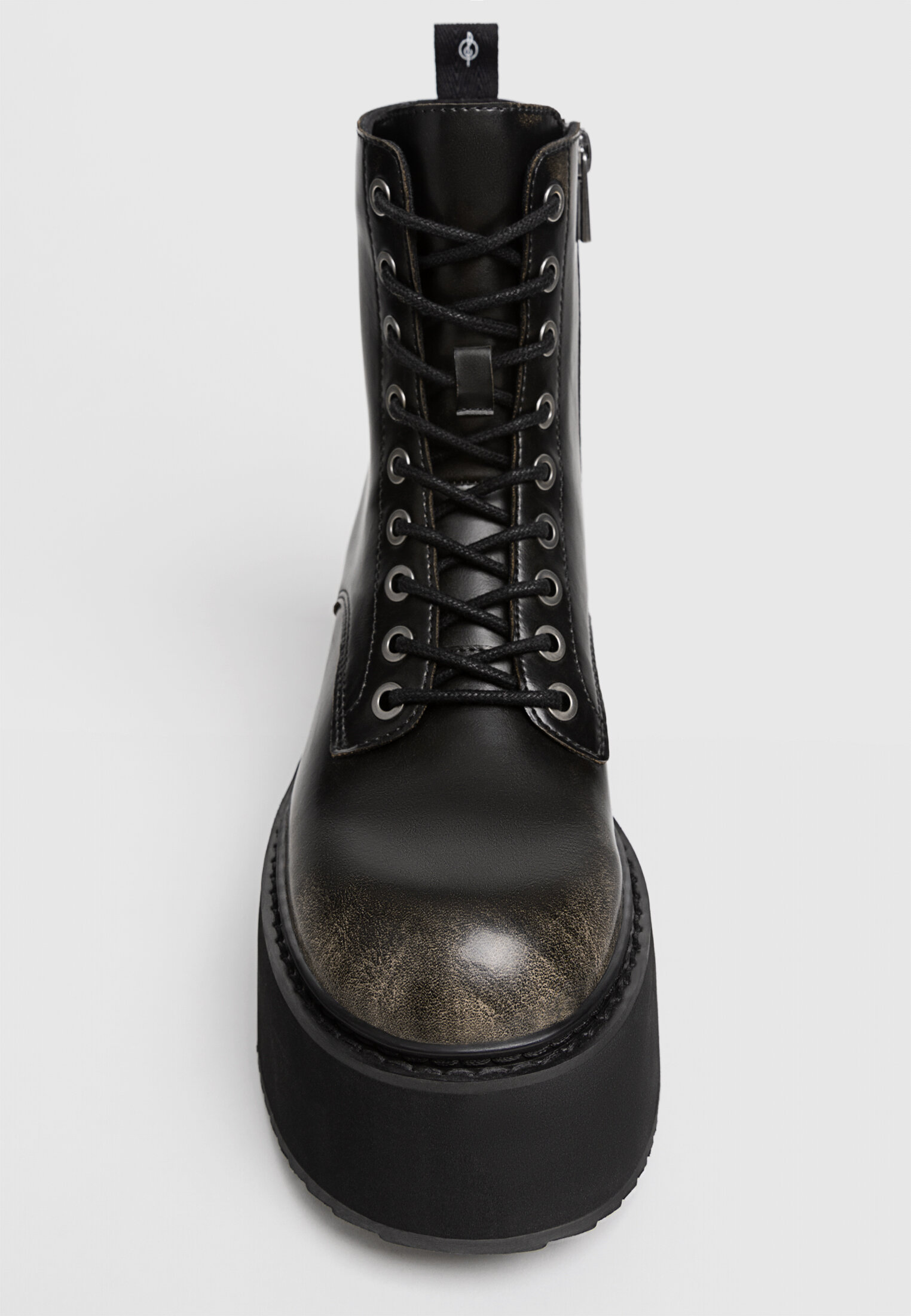 Lace up flatform ankle boots Women s fashion Stradivarius