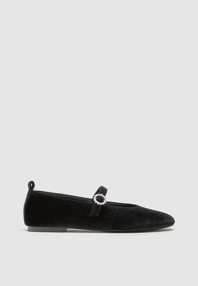 Velvet on sale ballet flats